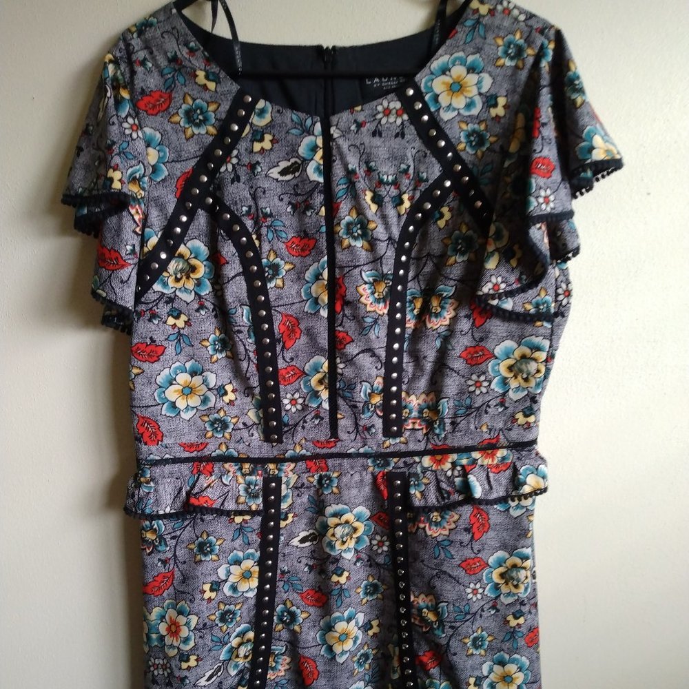 Multicolored Size 14 Laundry Brand Dress, Unique!